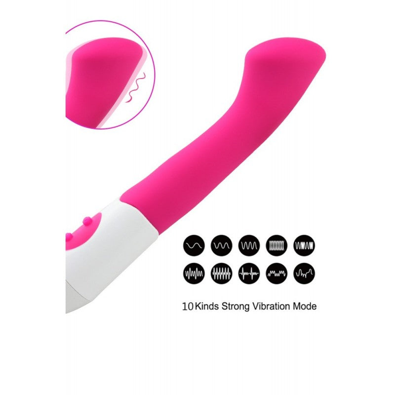 VIBROMASSEUR ROSE TÊTÊ PLATE POINT- 19CM